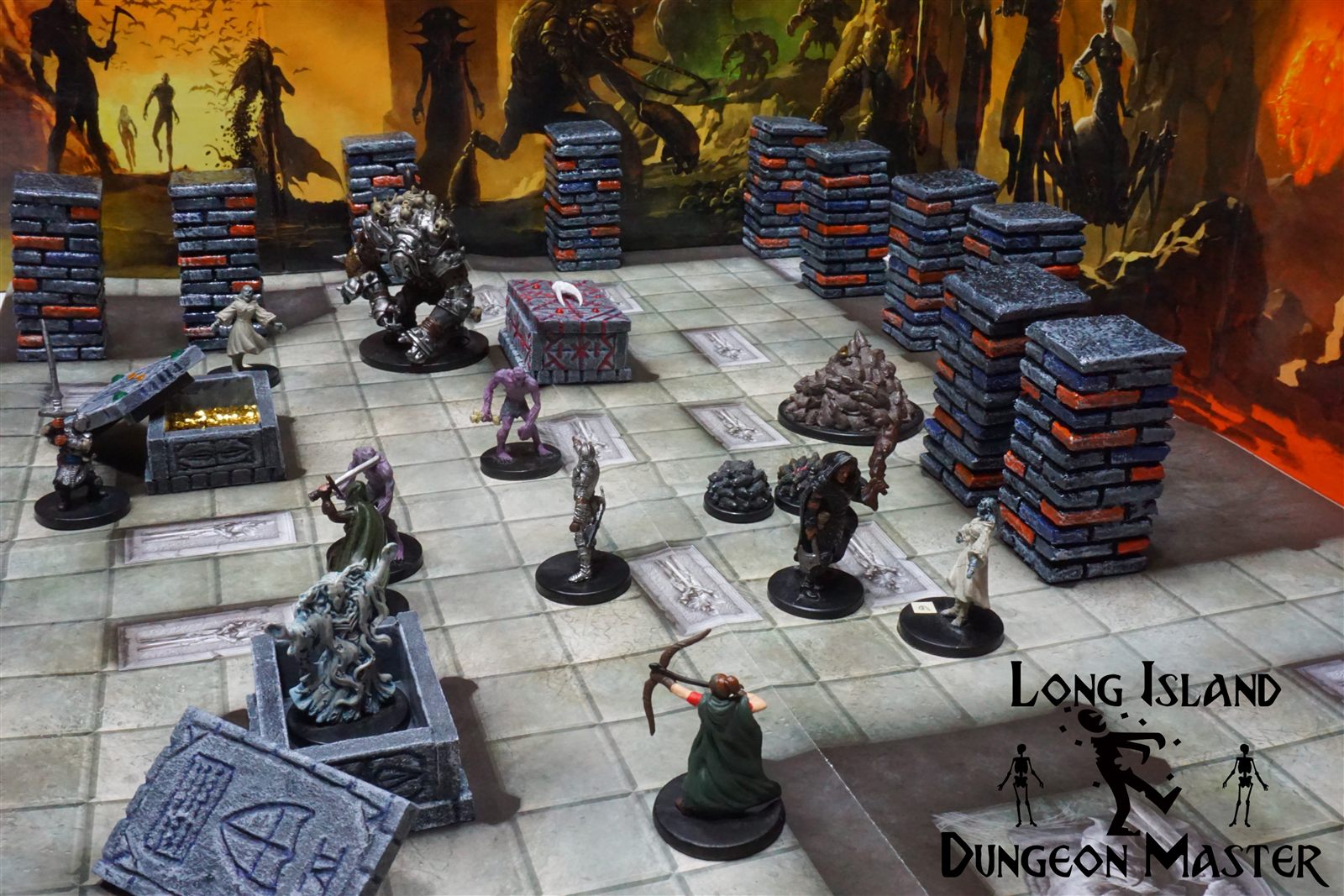 Long Island Dungeon Master staged D&D scene