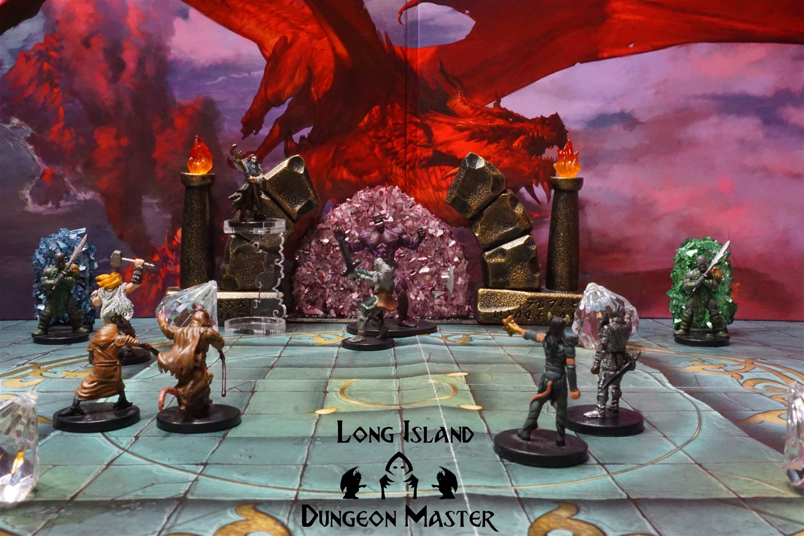 Long Island Dungeon Master staged D&D scene