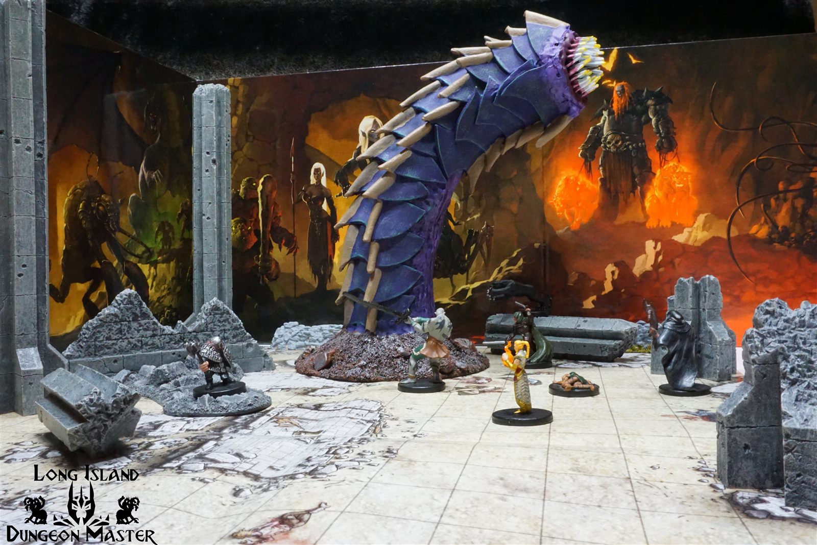 Long Island Dungeon Master staged D&D scene