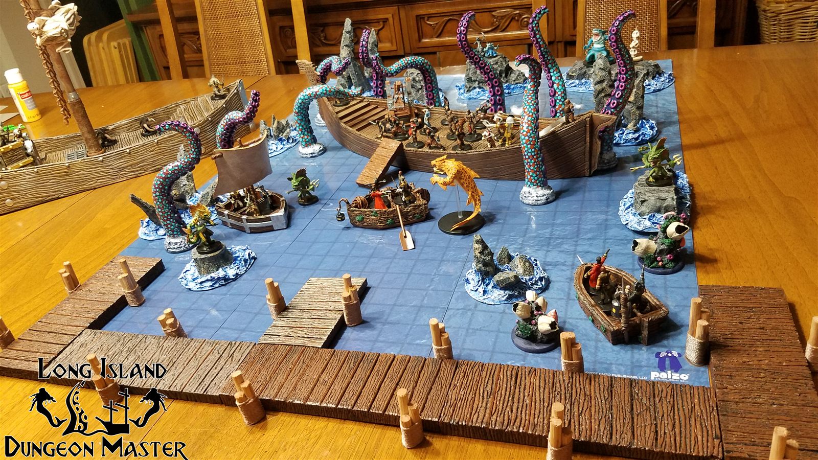 Long Island Dungeon Master staged D&D scene
